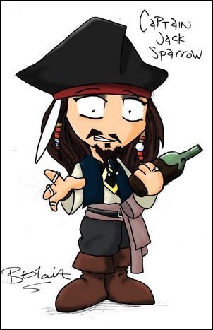 Dessin de Jack Sparrow