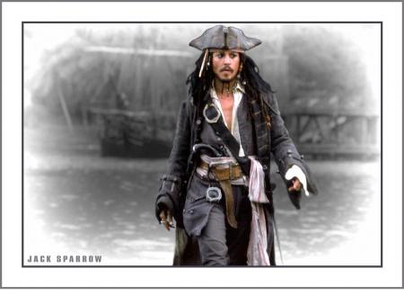 Jack Sparrow débarquant a Port Royal
