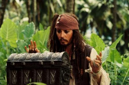 Jack Sparrow découvre le coffre du Captain Davey Jones