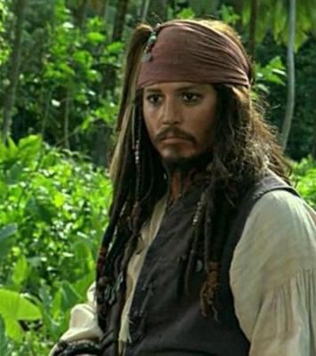Jack Sparrow dans pirates des caraibes 2