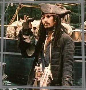 Jack Sparrow dans pirates des caraibes 3
